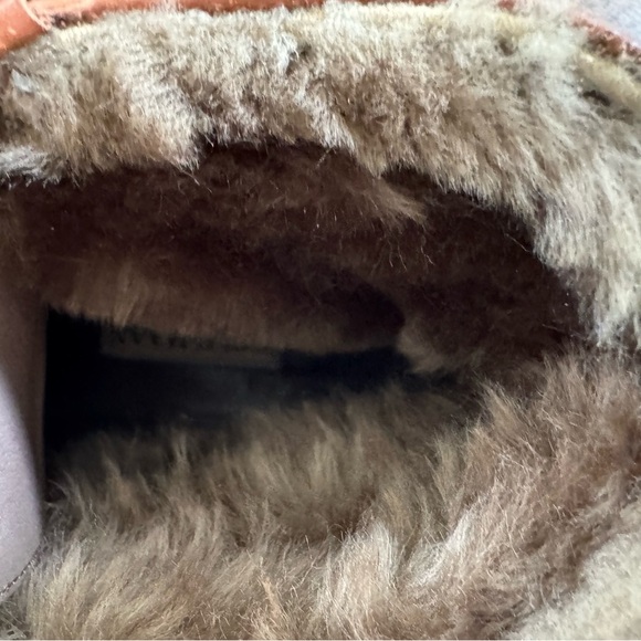 Cole Haan Brown Leather and Tan Suede Ankle Boots - Picture 3 of 7